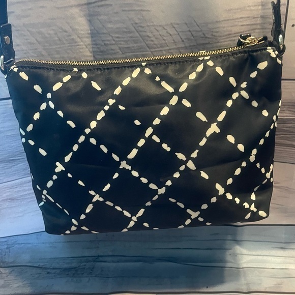 Kate ♠️ Spade Kate NY Stevie Shoulder Hand Bag BLACK CREAM Patent EUC!!! - Picture 2 of 14